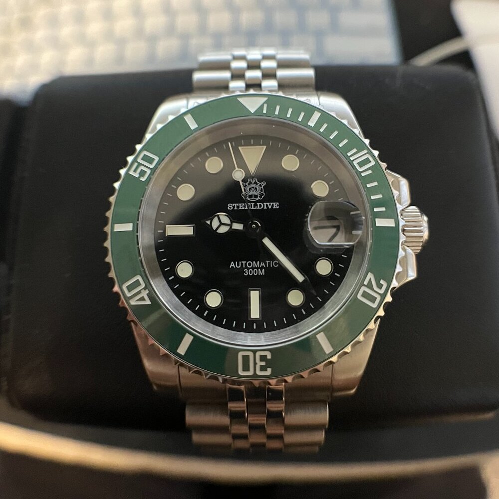 SD Jubilee Green Submariner style Automatic Watch